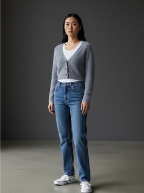Sunday Best Kitten Soft Cropped Lavender Sweater